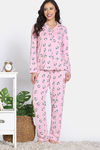 Zivame Hello Kitty Knit Cotton Pyjama Set - Fairy Tale — thumbnail 2